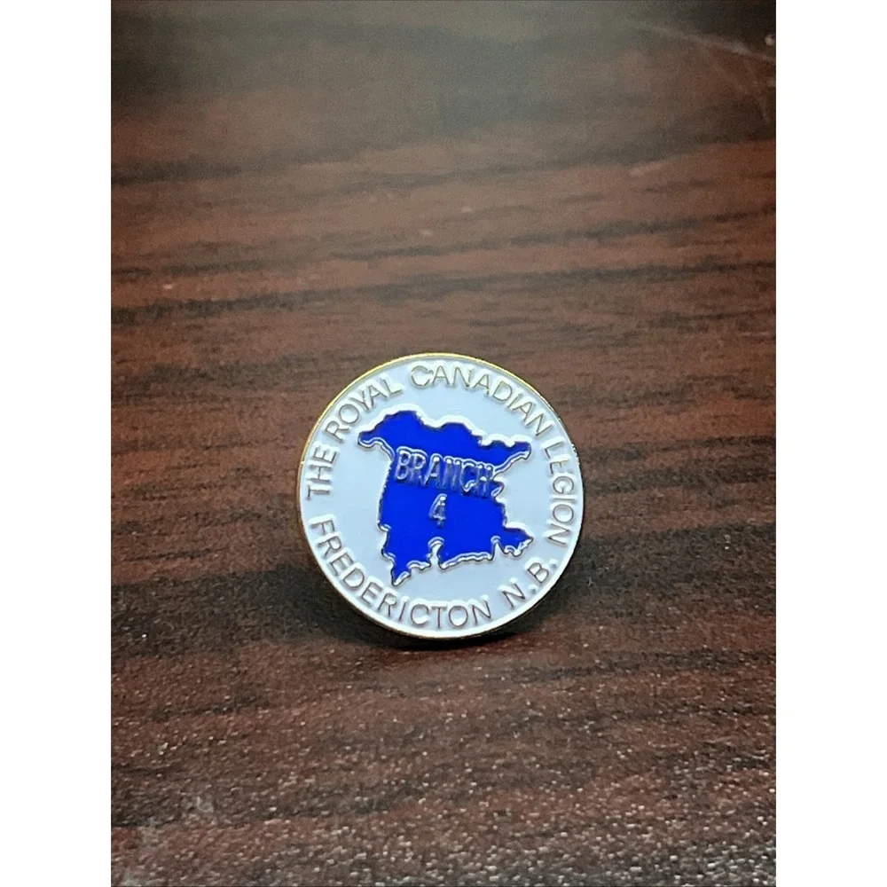 Royal Canadian Legion Branch 4 Fredericton New‎ Brunswick Canada Lapel Hat Pin